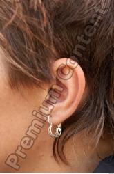 Ear Woman White Jewel Slim